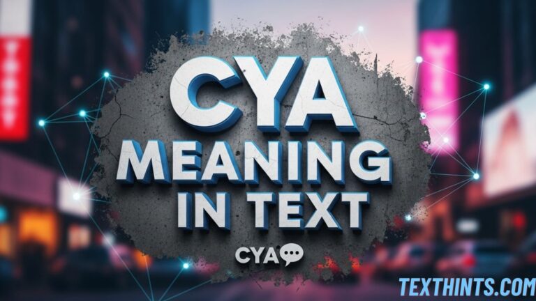 CYA Meaning in Text: What It Really Means and How to Use It