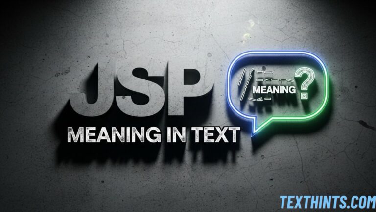 JSP Meaning in Text: What It Stands For & How to Use It