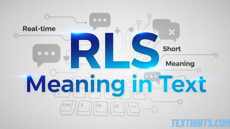 RLS Meaning in Text: A Complete Guide for Everyday Conversations